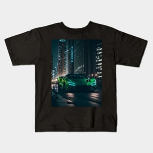 Chicago Night Ride Kids T-Shirt